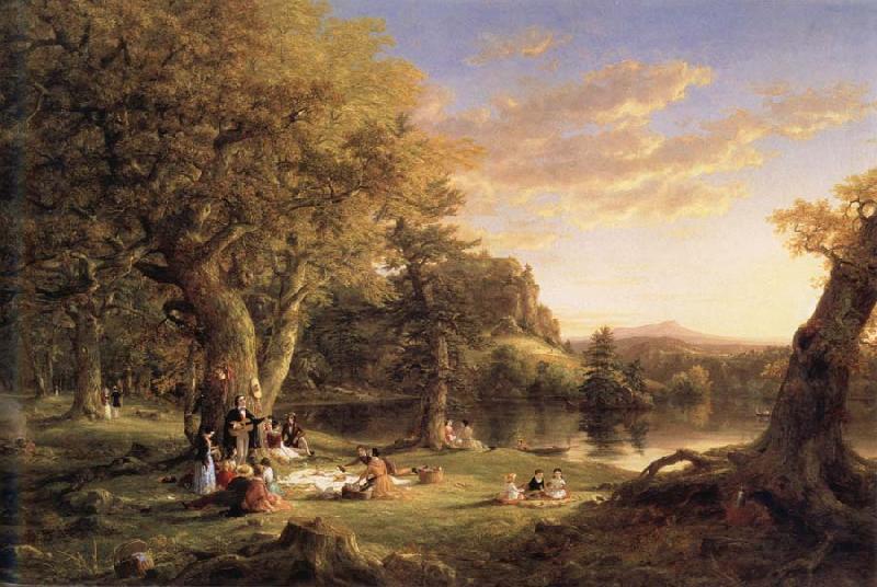 Thomas Cole A Pic-Nic Party France oil painting art